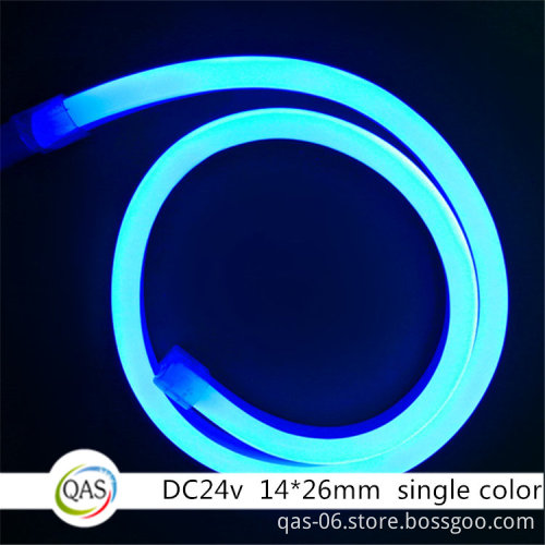 120led Red green blue 24v 2835 neon flex 14*26MM color changing neon strip